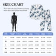 thumbnail image 4 of Picia Lilies Flowers Pattern Men’s Long-Sleeve Sleepwear Set - Soft 2-Piece Loungewear with Pockets, Comfy PJs for Relaxing Nights-XX-Large, 4 of 7