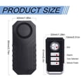 thumbnail image 3 of 113dB Bike Alarm Anti Theft,Bicycle Alarm with Remote Control,Wireless Anti-Theft Security Alarms with Universal Remote Strap for Bike Motorcycle Scooter Vehicles Door Window, 3 of 9
