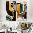 thumbnail image 1 of Designart "Contemporary Green Art Deco II" Abstract Transitional Wall Art Set Of 2 - Green Abstract Wall Decor Set Of 2, 1 of 6