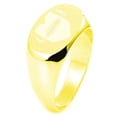 thumbnail image 1 of Sterling Silver Love Football Heart Engraved Oval Flat Top Polished Ring, 1 of 1