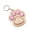 Yellow powder, variant on Stylish Cat Paw Keychain Soft Press Toy for Adults Students Anxiety Relief Sturdy Plastic Keyring Gift