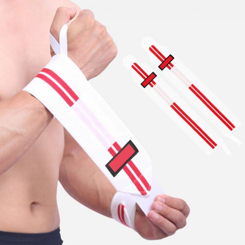 Wrist Thumb Brace Strap Power Weight Lifting Hand Wrap Support Gym Training Bar 