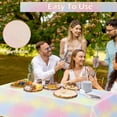 thumbnail image 3 of Colorful Tablecloth 3Pcs Colorful Table Cover Waterproof Oil Resistant Table Cloth Decorative 54x107in Rectangular Tablecloth Reusable Party Tablecloth for Wedding Baby Shower Birthday, 3 of 9