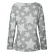 thumbnail image 5 of Blusa informal con estampado de manga larga y cuello redondo para mujer a la moda Fridja  czfsfas3198, 5 of 8