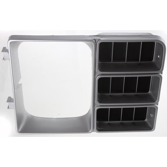Headlight Door Compatible with 1981-1982 Chevrolet C10 C20 Left Driver Painted - black and silver