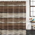 thumbnail image 2 of Brown Beige Wooden Shower Curtain, Waterproof Shower Curtains for Bathroom, Vintage Farmhouse Retro Art Washable Fabric Bathtub Curtain Set Bath Decor with 12 Hooks Standard 72"x72", 2 of 8