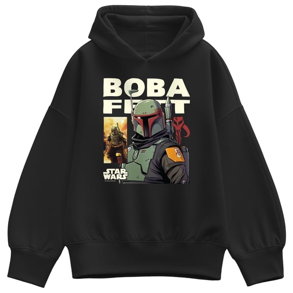 Star Wars - Boba Fett Comic Women's Oversized Fleece Hoodie Sweatshirt
