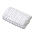 thumbnail image 1 of Toalla de baño de muselina de algodón puro, 50x25cm, suave, absorbente y duradera, lavable a máquina, para bañar, comer y dormir al bebé, 1 of 8