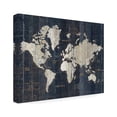 thumbnail image 2 of Wild Apple Portfolio 'Old World Map Blue v2' Canvas Art, 2 of 4