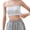 Grey, variant on Girls Seamless Training Bra Top Comfortable Breathable Wirefree Stretch Undershirt No Show Camisole for Dance Sports Daily Wear for Active White One Size