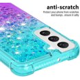 thumbnail image 4 of Case for Samsung Galaxy S23 Plus, Galaxy S23 Plus Case Liquid Cute Clear Glitter Shockproof Anti-Scratch Soft TPU Protective for Girls Women Phone Case for Samsung Galaxy S23 Plus Gradient Blue, 4 of 12
