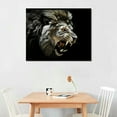 thumbnail image 2 of COMIO Canvas Wall Art Lion Painting Modern Large Beast Canvas Artwork Contemporary Wall Art Pictures Black and White Lion for Kitchen Office Home Decoration, 2 of 4