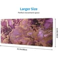 thumbnail image 2 of Wpshijia Mouse Pad Purple Pink Gold Luxury Abstract Marble Texture Gaming Mouse Pad,XXL Large Mouse Pad,Desk Mat with Non Slip Rubber Base,Desk Mat for Keyboard and Mouse 11.8 X 31.5“ Mousepad, 2 of 7