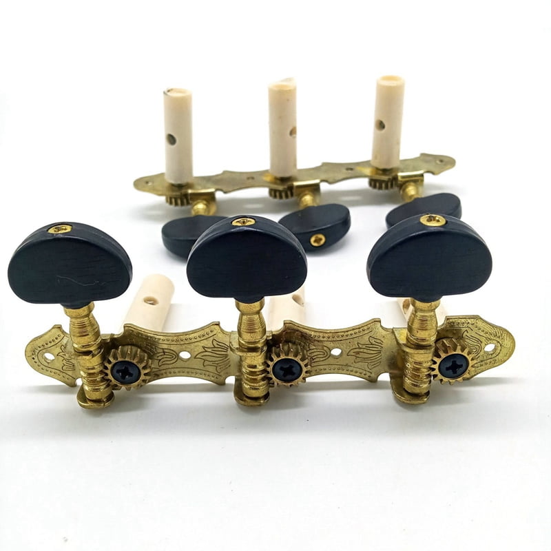 Left Right Classical Guitar String Tuning Pegs Machine Heads Tuners Keys 15L15R Professional Guitar Accessories,Black