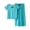 b3-Blue, variant on KPOPLK Cute Kids Outfits Girls Cartoon Print Short Sleeve Pajamas Set Lightweight Elastic Waist Sleepwear Jammies Casual Home Clothes(6-12 Months,Blue)