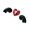 Red, variant on Fashionable Body Jewelry Ear Bone Nails Cartilage Helix Tragus Studs Earrings