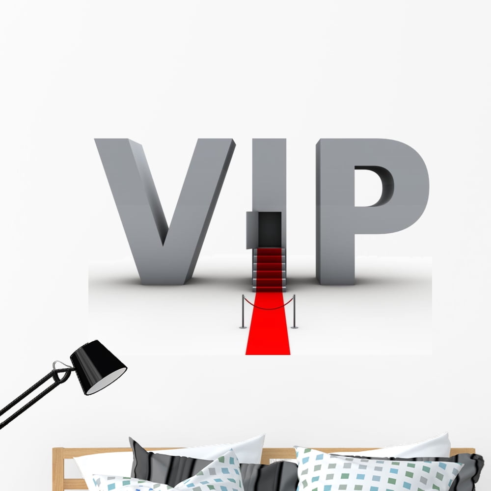 Vip Room Sticker Vip Wall Decal by Wallmonkeys Peel and Stick Graphic (48 in W x 36 in H ...