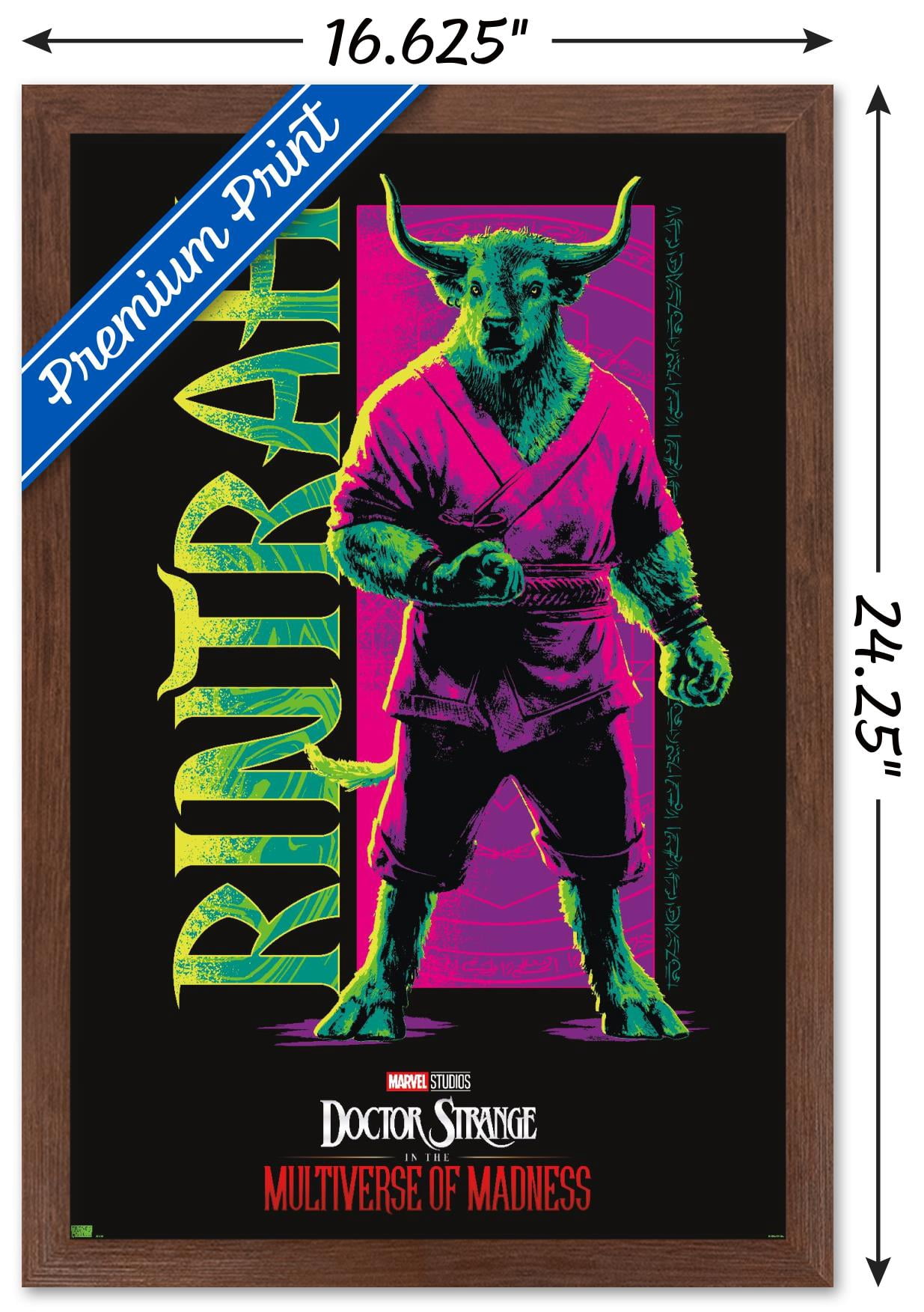 Marvel Doctor Strange in the Multiverse of Madness - Rintrah Wall Poster, 14.725" x 22.375" Framed