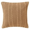 VCNY Home Dublin Navy Cable Knit Cotton Euro Sham, 26" x 26"
