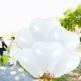 thumbnail image 4 of 20 globos de látex con forma de corazón de 25 cm, gruesos y decorativos, para fiestas, cumpleaños y bodas (blancos)., 4 of 5