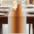 thumbnail image 3 of Table Runners 72 Inches Long Dress Scarves, Dark Burnt Orange Grey Ombre Farmhouse Kitchen/Dining Table Runner, Coffee Tablerunners, Farmhouse Gradient Minimalist 14x72 Inch, 3 of 9