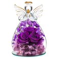 thumbnail image 1 of Figura de ángel con forma de rosa preservada en cristal, Beferr Birthday Gifts, 1 of 9