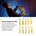 thumbnail image 4 of 10 Pcs Alto Saxophone Reed Professional Traditional Reed Accessory for Alto Saxophone Strength, 4 of 5