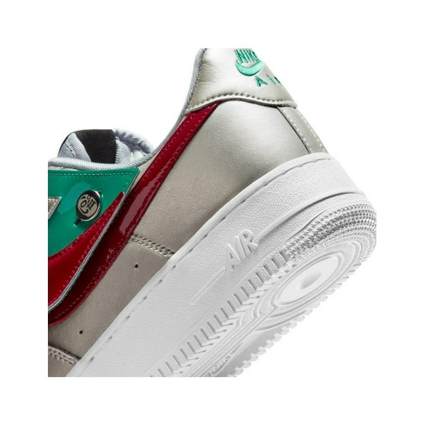 Tenis Nike Air Force Lucha Libre Mujer Deportivo plateado