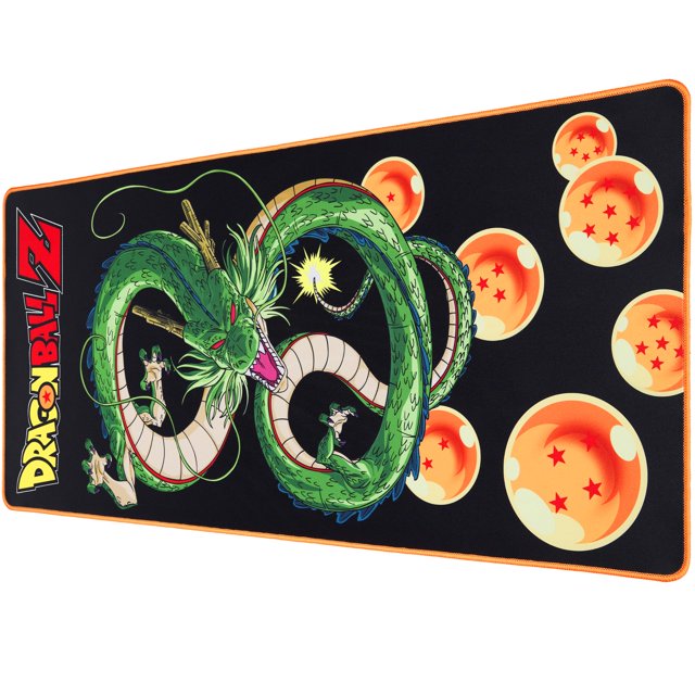 Subsonic - Alfombrilla XXL para ratón - Desk Pad Dragon Ball Z 90 x 40 cm - Superficie lisa optimizada para sensores, base antideslizante, bordes cosidos - Negro
