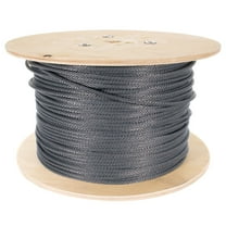 Golberg Braided Nylon Rope with Galvanized Wire Core - High Tensile Strength Cable Halyard for Flagpoles - 3/16 Inch x 500 Feet