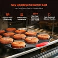 thumbnail image 3 of VEVOR Baking Pan Set 10-Piece Nonstick Carbon Steel Bakeware Set with Silicone Handle, 3 of 9