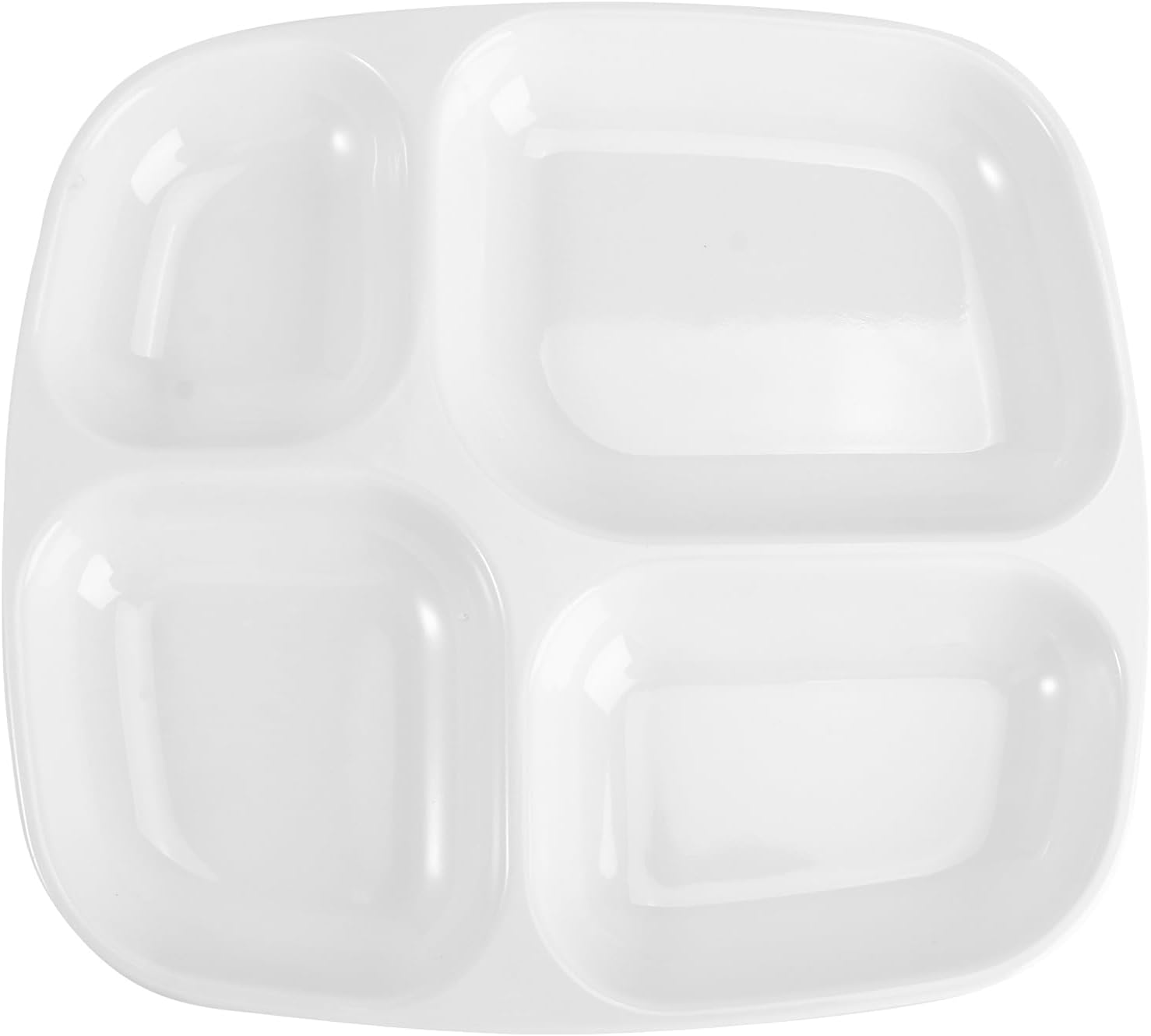Stainless Steel Kids Plates - Divided Toddler Bordjes - Anti-slip & Onbreekbaar - 19.5cm