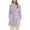 Purple, variant on Fengactive Plush Robes for Women Mid-Length Tie Waist Long Bathrobe with Pockets Soft Warm Bathrobe