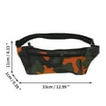 thumbnail image 3 of Unique Bargains 1 Pc Fanny Pack Camo Pattern Waist Bag Camouflage Orange, 3 of 6