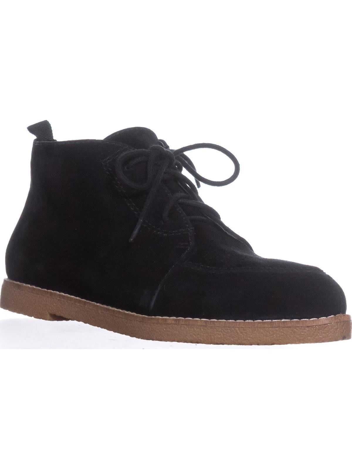 black flat lace up booties