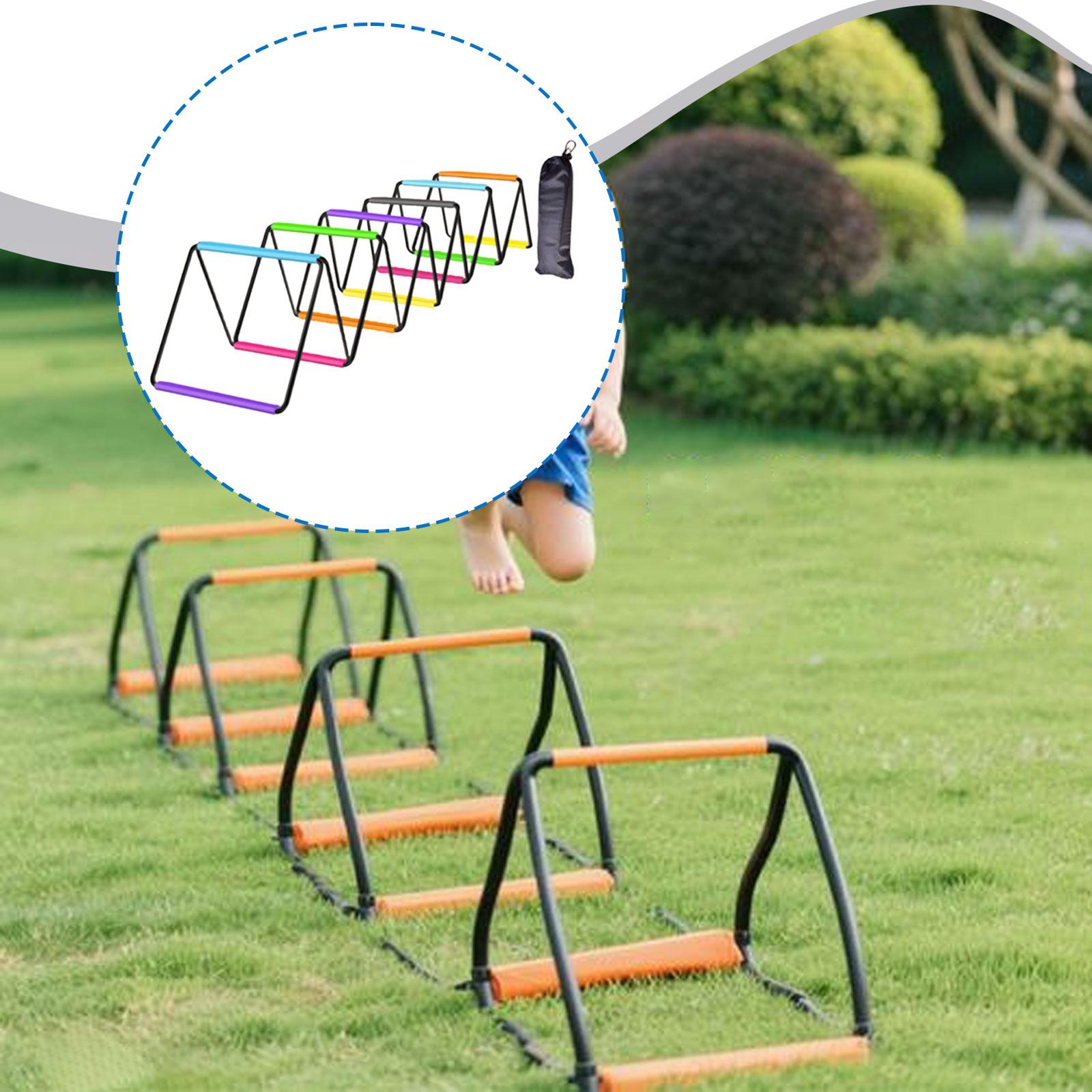 funtasica Agility Ladder Soccer Agility Training Equipment Foldable Workout Speed Ladder Football Footwork Ladder Braided Strap Material Suitable for Team Sport 480cmx40cm