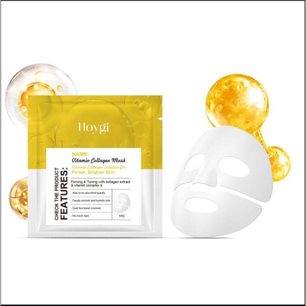 Fiudx Mascarilla Facial, Infusión de Colágeno, Esencia Hidratante, Cuidado Antiedad, Fórmula Hidratante Penetrante, Solución de Renovación Diaria, para Usuarios En Un Estilo de Vida Ajetreado, Diseño