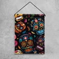 thumbnail image 4 of Day of the Dead Skulls Pattern Garden Flag Double Sided House Flag for Outdoor Home, Personalized All Year Round Yard Decor 12 x 18 Inch, 4 of 6