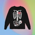 thumbnail image 5 of Old Glory Mens Halloween Baby Girl Skeleton Long Sleeve T Shirt, 5 of 6