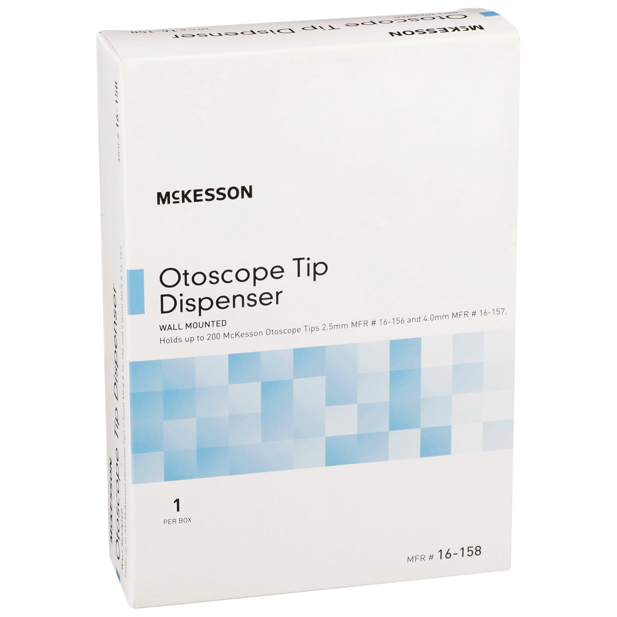 McKesson Otoscope Tips Dispenser - Wall Mount for Medical Offices, 5.5 in x 8 in, 10 Count
