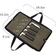 thumbnail image 2 of Chefs Knife Bag, 4 Slots Canvas Knife Case, Kitchen Tool Tote Bag,Army green, 2 of 5