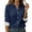 Dark Blue, variant on Women's Button Down Shirts Long Sleeve Business Work Tops Casual with Pockets Jacket for Office and Daily Wear Fashion Outfits ,Black 2XL