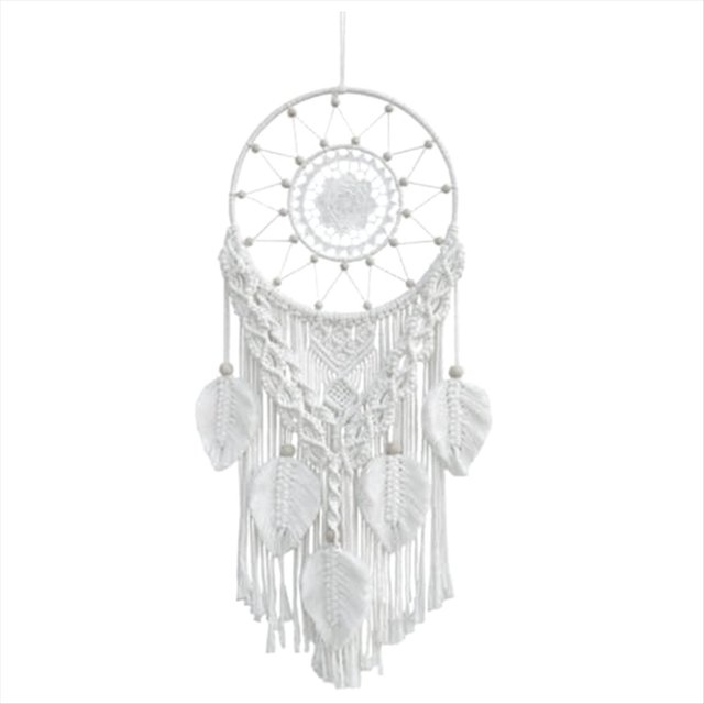AtrapasueñOs de Macramé para Dormitorio, AtrapasueñOs para Adultos, DecoracióN de Pared, Colgante de Pared Bohemio con Hojas Tejidas, DecoracióN del Hogar