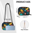 thumbnail image 3 of Women's Crossbody Phone Bag Small Wallet Purse with Detachable Rope Strap Travel Handbags Tropical Leaves Pattern, 3 of 7