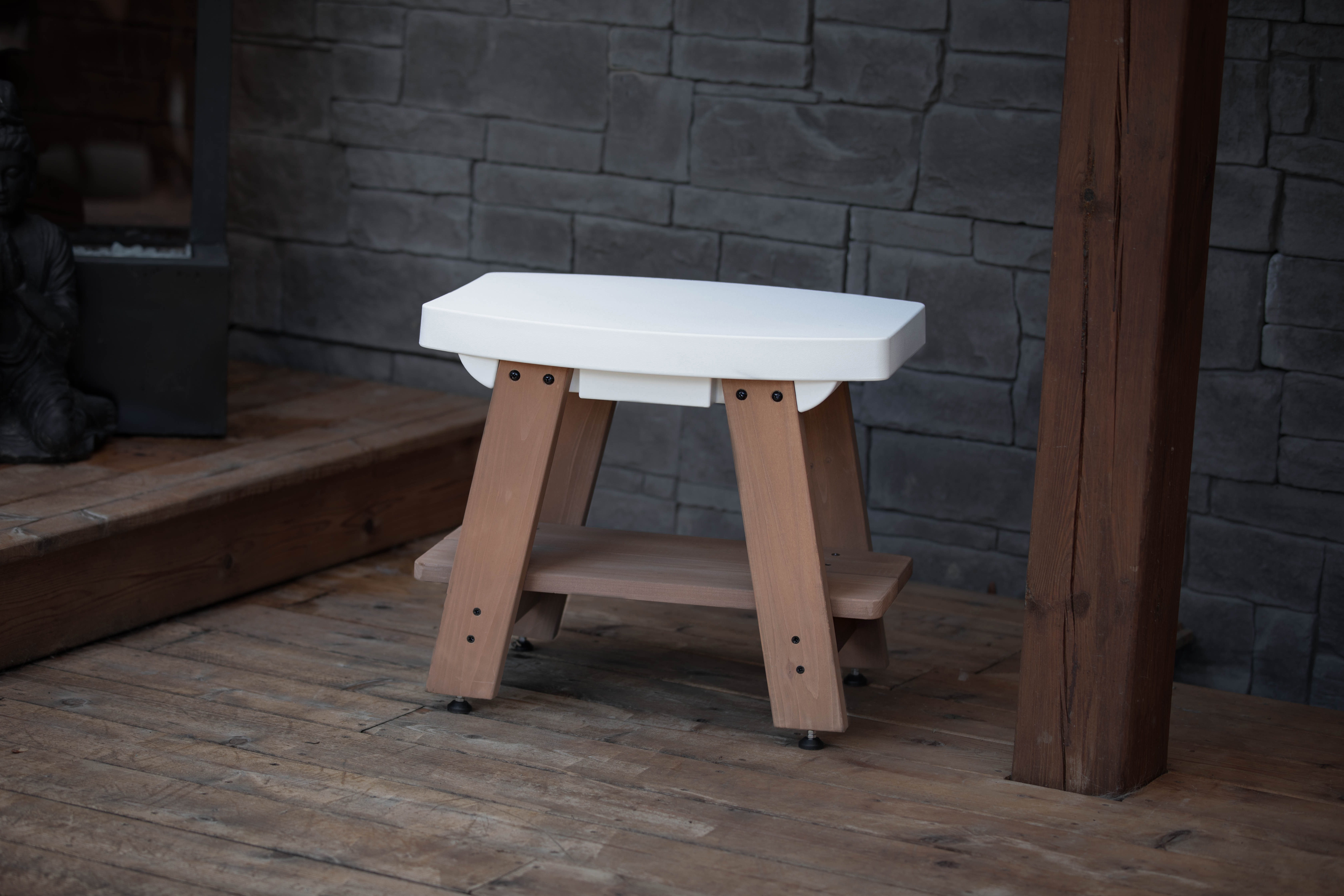 Mesa Side Table - White