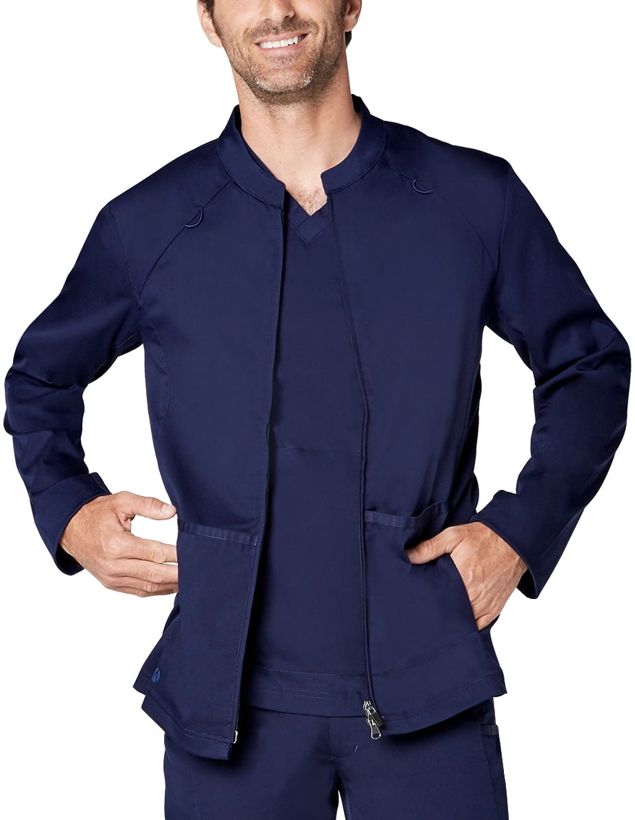 Adar Adar Responsive Scrubs For Men Zip Front Scrub Jacket