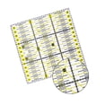 thumbnail image 4 of Regla de líneas de cuadrícula de doble color, regla de acolchado acrílica cuadrada, herramienta de medición de dibujo hecho a mano para coser kenally HA1153-00B, 4 of 6
