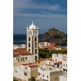 thumbnail image 2 of Bibikow, Walter 17x24 Black Ornate Wood Framed with Double Matting Museum Art Print Titled - Canary Islands-Tenerife Island-Garachico-elevated town view with the Iglesia de Santa Ana church, 2 of 4