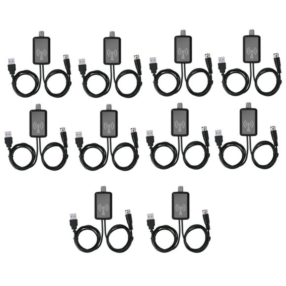 10X Amplificador de Antena HDTV Impulsor de Senal Antena de TV HDTV con Kits de Fuente de Alimentacion USB