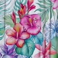 thumbnail image 5 of Orinice  Tropical Floral Leaves Shower Curtain Monstera Palm Leaf Blue Green Botanical Hawaii Jungle Fabric Bathroom Decor Curtain with Hooks 36x72, 5 of 7